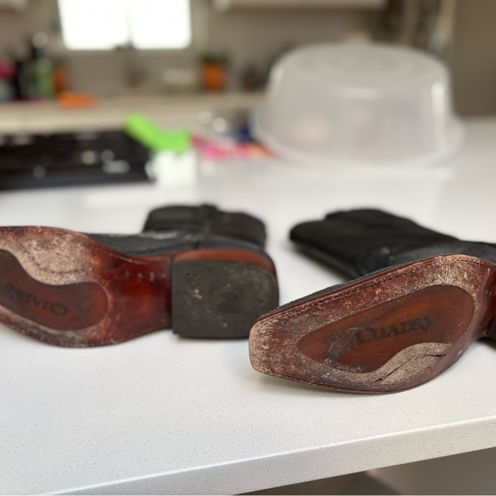 Cuadra Mantarraya Pulida Negro Boots - image 7